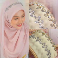 Bridal Diamond Headband, Malaysian Place, Crown, Easy to Wear Daily Headband, Small Flower Diamond H