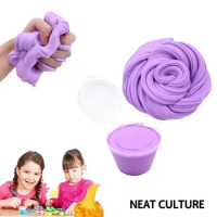 Kids Toy Gift Stress Relief Kids Toy Plasticine Fluffy Slime With Box Slime Glue For Children Slime Fluffy Supplies Funny DIY