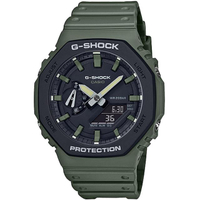 【CASIO 卡西歐】G-SHOCK 八角農家橡樹雙顯手錶(GA-2110SU-3A)