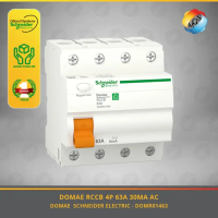 Promo New Rccb Domae 3P+N 25A/40A/63A 30Ma Schneider Electric -