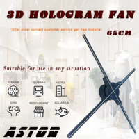 65cm 3D hologram fan led hologram fan wifi app control support multiple connect holographic advertising light hologram display