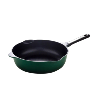 【Arnest】Bellfina IH 鑽石塗層不沾深炒鍋_30cm ih爐可用鍋(大尺寸內徑23cm不沾鍋/平底鍋)