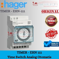 Hager EHN111 EHN 111 Timer Time Switch Analog 24H 24Jam Otomatis Auto 16A 230V 50HZ