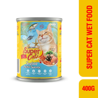 Supercat Kaleng Adul 400gr - Makanan Basah Kucing