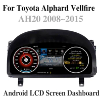 Navi Accessories Android LCD For Toyota Alphard Vellfire AH20 2008~2015 LHD RHD Car GPS Panel Cluster Dashboard Multimedia