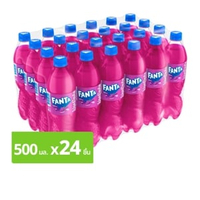 แฟนต้า องุ่นป๊อบ น้ำหวานกลิ่นองุ่น 500 มล. แพ็ค 24