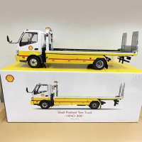 1/18 Scale Hino HINO 300 Transport Trailer Car Model Metal Diecast Toy Vehicle for Adult Collection Gifts Display