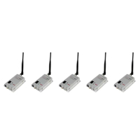 5X FPV 1.2Ghz 1.2G 8CH 1500Mw Wireless AV Sender TV Audio Video Transmitter Receiver Combo For QAV250 250 FPV RC(B)
