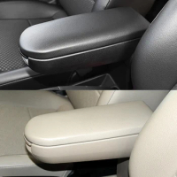 Leather Car Armrest Box Protection Cover Trim Accessories For VW Volkswagen MK4 Golf 4 Jetta Passat B5 1999-2005