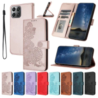 Wallet Datura Embossed Leather Phone Cases For Huawei Mate 20 Pro/10 Lite/7/6/P samrt 2019/P40/P30/P20/P10 Lite/X50/X50i/X40/X8