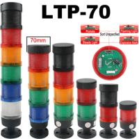 Signal Alarm caution indicator Industrial Stack Tower warning light 70mm Steady/Flash/Rotary Lamp LED for Machine 24V220V Buzzer