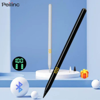 Peilinc Pencil Stylus pen for iPad, Handy Bluetooth Shortcut, Battery Level Display Tilt Palm Rejection for 2018-2022 Apple iPad