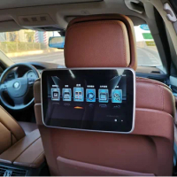 10.1 inch Android 9.0 Car Headrest Monitor 4K Video Player Monitor 2G RAM 16GB Wifi Game Remote Control HDMI IR AV FM USB