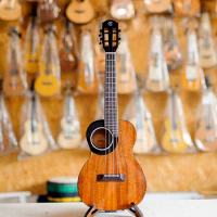 26 inch Ukulele Tenor Acoustic Hawaii Guitar Mahogany Solid Wood With Bag/Tuner/Capo/Picks/Strap