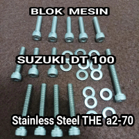 Baut Blok Mesin Suzuki DT 100 L Stainless