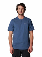 เสื้อยืดผู้ชาย Landroamer™ Henley II สีฟ้า/น้ำเงิน - CO399AP750EBTH
