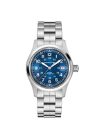 นาฬิกาข้อมือผู้ชาย Khaki Field Auto 38mm รุ่น H70455140 สีน้ำเงิน - สายเบลสเล็ต