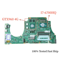 DAAM9AMB8D0 For DELL Inspiron 15 7559 Laptop Motherboard With i7-6700HQ CPU +GTX960 4G Mainboard 100% Tested Fast Ship