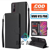 DOMPET HP PREMIUM UNTUK VIVO V15 PRO LEATHER FLIP CASE PREMIUM VIVO V15 PRO