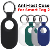 For Samsung Galaxy Smart Tag 2 Anti-lost Trackers Portable Protective Case Soft Silicone Holder Skin Cover Galaxy Smart Tag 2