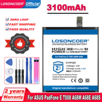LOSONCOER Top Brand 100% New C11P1321 3100mAh Mobile Phone Battery For Asus A68M PadFone E T008 A68E A68S