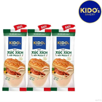 [Combo 5 cái] Bánh Mì Tươi Xúc Xích Xốt Pizza Ý 55 gram - Siêu Năng Lượng - Bánh Mì Tươi KIDO