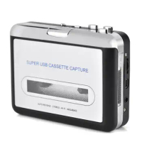 USB Cassette Tape to PC MP3 CD Switcher Converter Capture Audio Music Player with Headphones