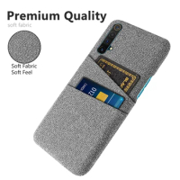 X3 SuperZoom Phone Case For Realme X3 SuperZoom Luxury Fabric Dual Card Phone Cover For Realme X50 X 3 Realme X3 SuperZoom Funda