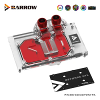 Barrow GPU Water Coooling Block for Colorful Geforce RTX 3070 Ti 8G Video Card Cooler Full Cover with Back Plate,BS-COI3070TZ-PA