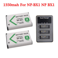 3.6V 1350mAh NP-BX1 np bx1 Battery + Charger Set for Sony DSC RX1 RX100 M3 M2 RX1R GWP88 PJ240E AS15 WX350 WX300 HX300 HX400