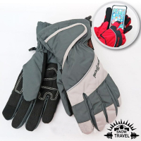 【SNOW TRAVEL】英國Ski-Dri防水透氣膜超薄手套.觸控手套.機車手套_AR-73 深灰