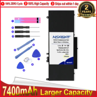 HSABAT 0 Cycle 7400mAh Laptop Battery for DELL Latitude E5450 E5470 E5550 E5570 8V5GX R9XM9 WYJC2 1KY05 G5M10 Accumulator