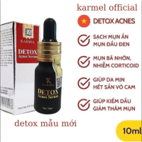 【Chính hãng】 【Hàng nhập khẩu 】 Serum giảm mụn mờ thâm- KARMEL Detox acnes 10ml , giảm mụn ẩn mụn đầu