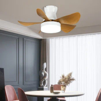 Modern Ceiling Fan Light Bedroom Dining Living Room DC Silent Retro Ceiling Fan Lamp Simple Electric Fan Light Remote Control