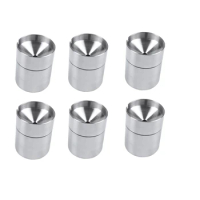 6X Stainless Steel Car Ashtray Smokeless Auto Cigarette Ashtray Ash Holder Creative Windproof With Lid Ashtray