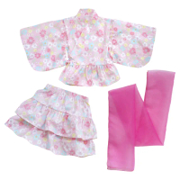 【Baby 童衣】任選 女童日式浴衣套裝 女寶寶蛋糕裙套裝 23002(粉色花朵)