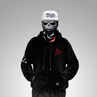 Hoodie Bulu Zephyrs Bordir Nyaman Tebal