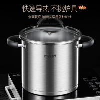 公司貨保固 吉度高湯鍋304不銹鋼加厚煲湯熬粥蒸煮粥燉鍋家用電磁爐燃氣煮鍋 快速出貨