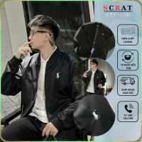 ✧Áo Khoác Bomber Gió Nam Nữ Thêu Logo Ngựa Chiến Binh Ngực - Áo Khoác Gio Dầy Dặn 2 Lớp Cao Cấp Cháy