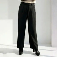 Shafira - Ivy Pants - Celana Bawahan Muslim Wanita - Bahan Twist S Black
