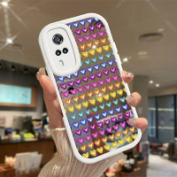 เคส Vivo Y31 2021 เคสหลังลายรักสีเล็กๆ พื้นผิวกระจก เคสป้องกันกล้องกันกระแทก
