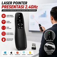 Laser Pointer Petunjuk Presentasi Laser Merah 2.4GHz Wireless USB Powerpoint Presentation PPT Flip P