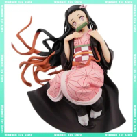 Demon Slayer Figure Toys Kamado Nezuko 12cm Anime peripheral Cartoon Action Figure Kawaii Cute Doll Model Birthday Toys Gifts