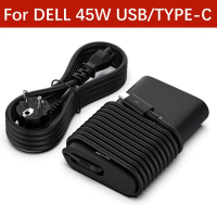 Bộ Chuyển Đổi nguồn máy tính xách tay USB loại C, 45W, Tương thích với Dell XPS 12, 13, 9365, 9370, 