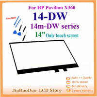 14"Touch For HP Pavilion X360 14-DW Touch Screen Digitizer Assembly For HP x360 14-DW Touch Display Replacement 14m-DW Screen