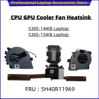 New Original For Lenovo ideapad 530S-14IKB 530S-15IKB Laptop L 81EU KBL_R CPU GPU Cooler Fan Heatsink FRU 5H40R11969