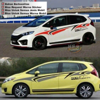 Stiker sticker Mobil Honda Jazz Brio Mobilio Ayla Agya Yaris [2 pcs] cutting sticker mobil Honda ter