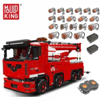 Mould King 19008 Technical Car Building Block The Remote Control Tow Truck Model Assembly Car Brick 