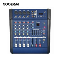 4 Channel Digital Audio Mixer USB/BT Power Mixer DJ Audio Mixer USB Interface Controller Digital Ech