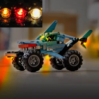 LED for Lego 42134 Shark Truck Building USB Lights Kit With Battery Box-（Not include Lego Bricks)